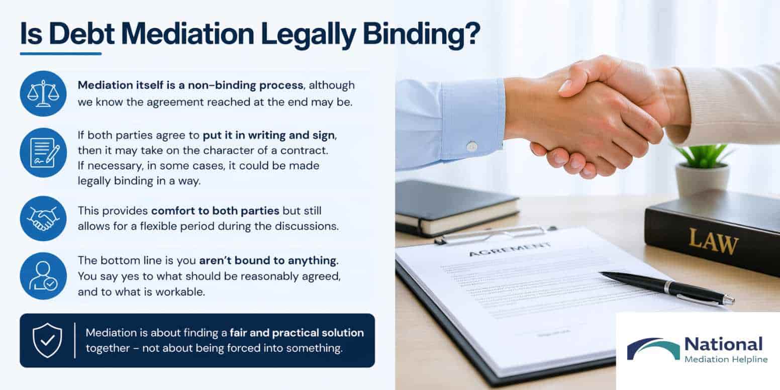 Is Debt Mediation Legally Binding Redruth