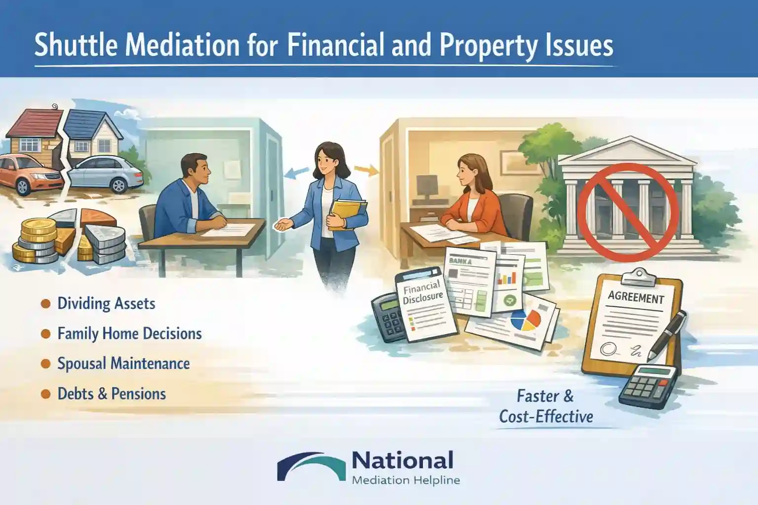 Shuttle Mediation for Financial and Property Issues Redruth