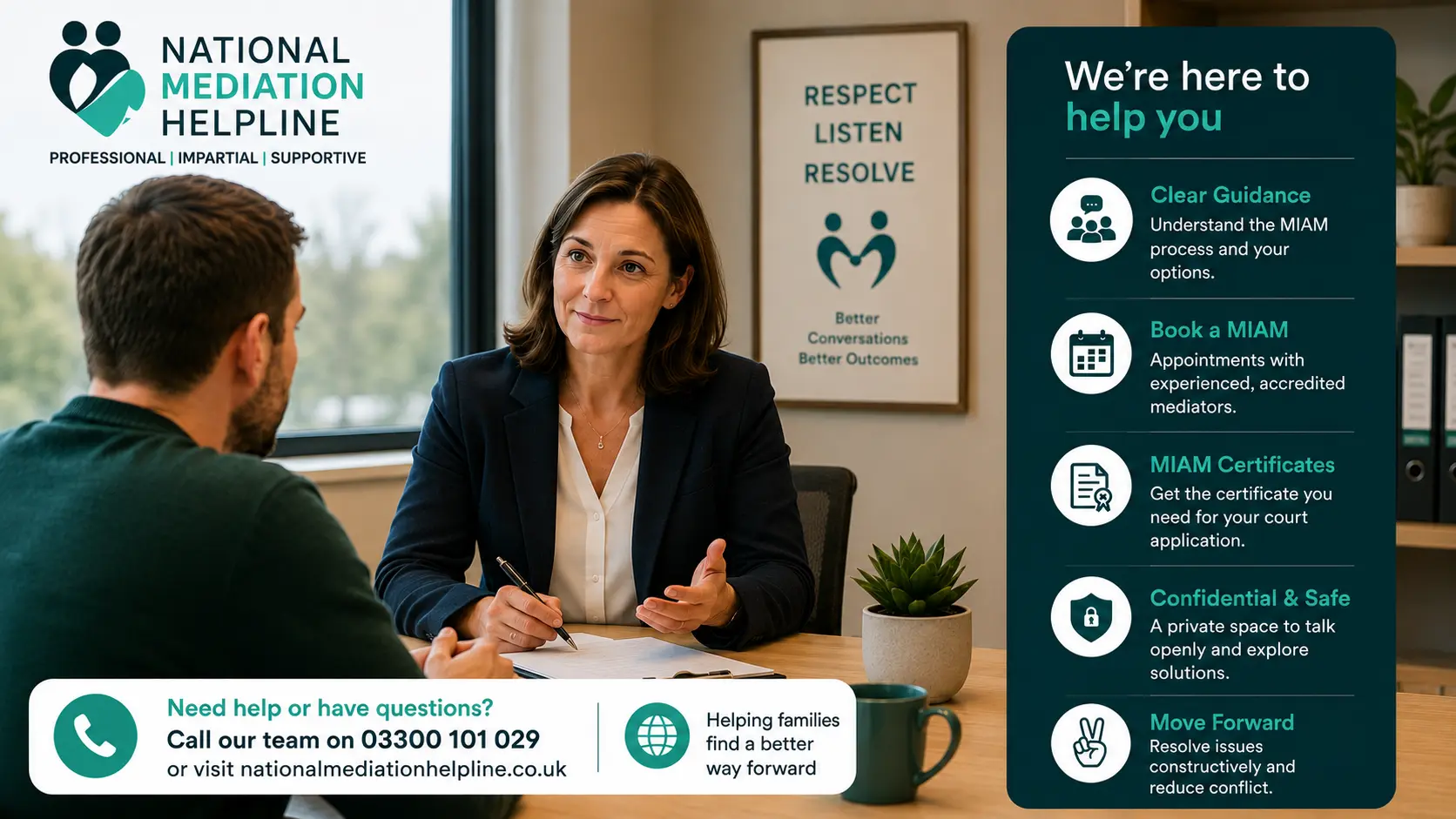 MIAM Exemptions Explained National Medaition Helpline UK Redruth