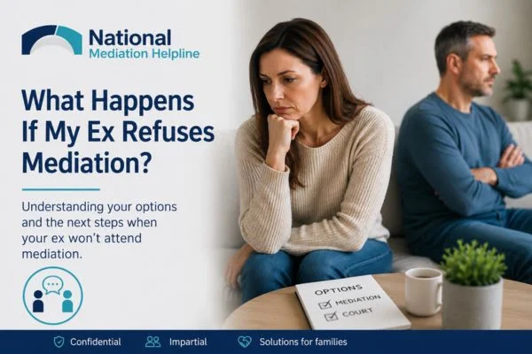what if my ex refuses mediation Redruth?